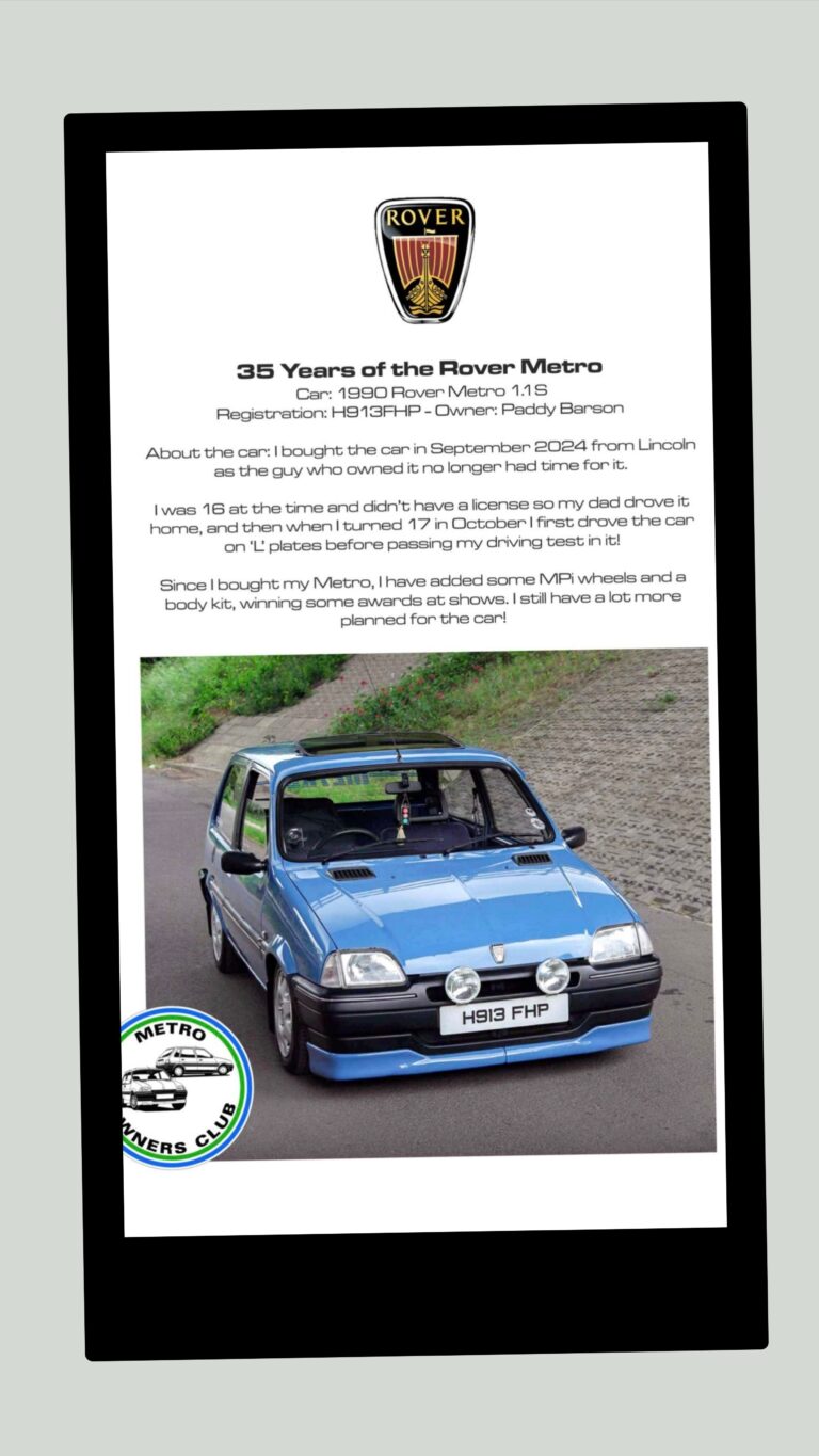 Paddy Rover Metro Metro Owners Club About - Metro Owners Club