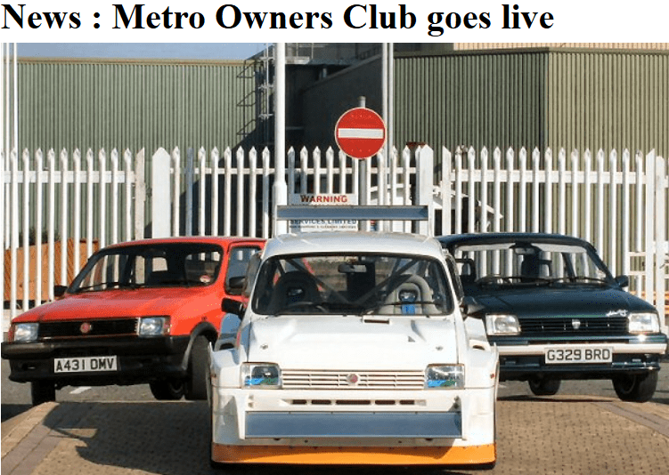 2009-02 Metro Owners Club goes live